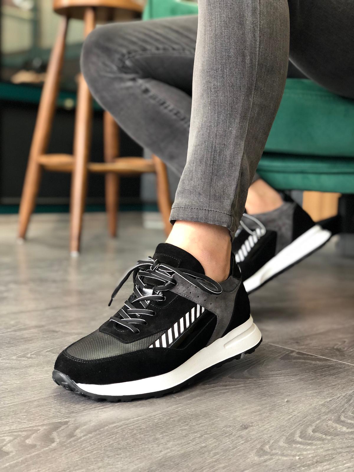 Erkek Siyah Sneakers ER 2415