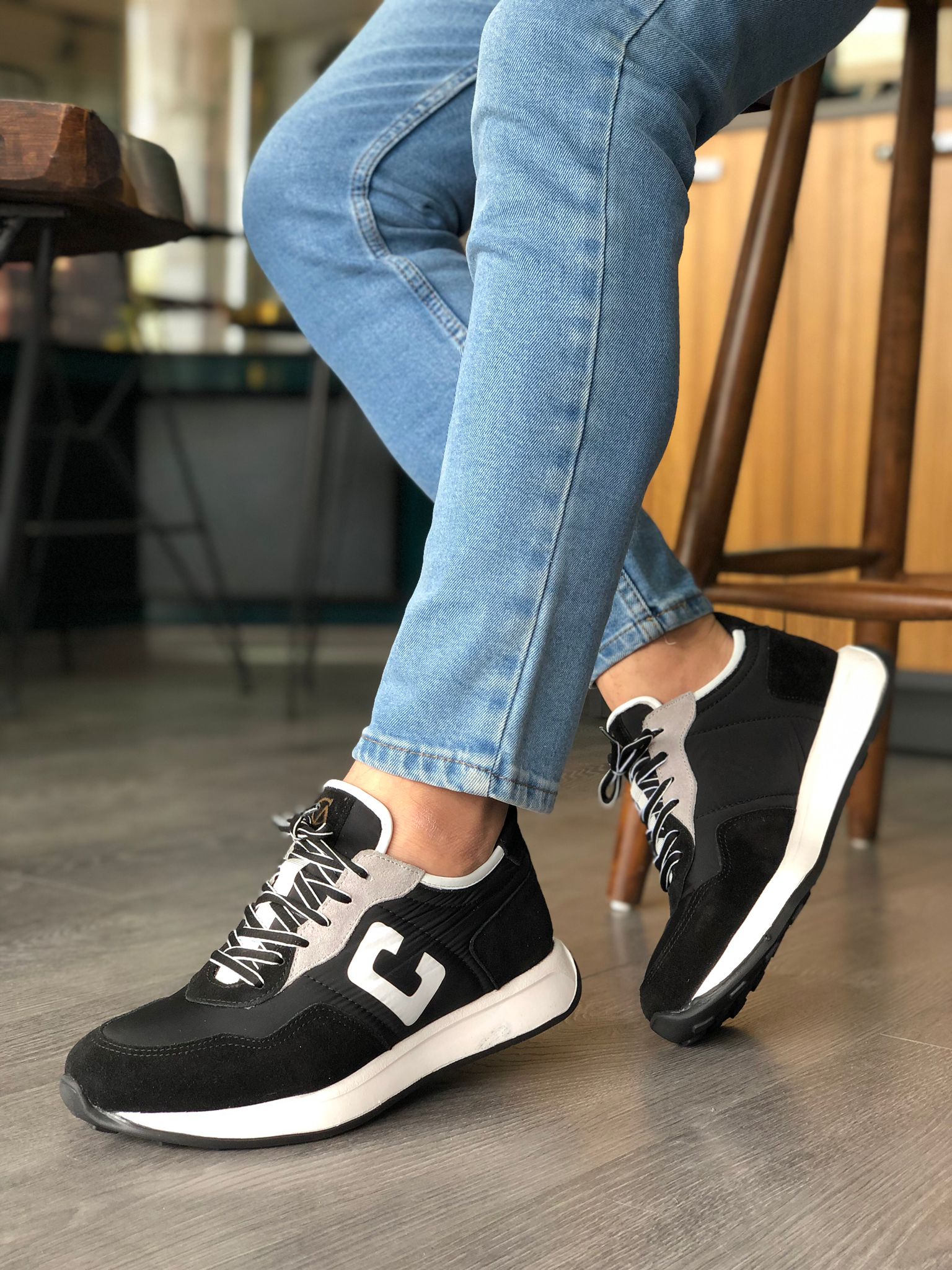 Erkek Siyah Sneakers ER 2403