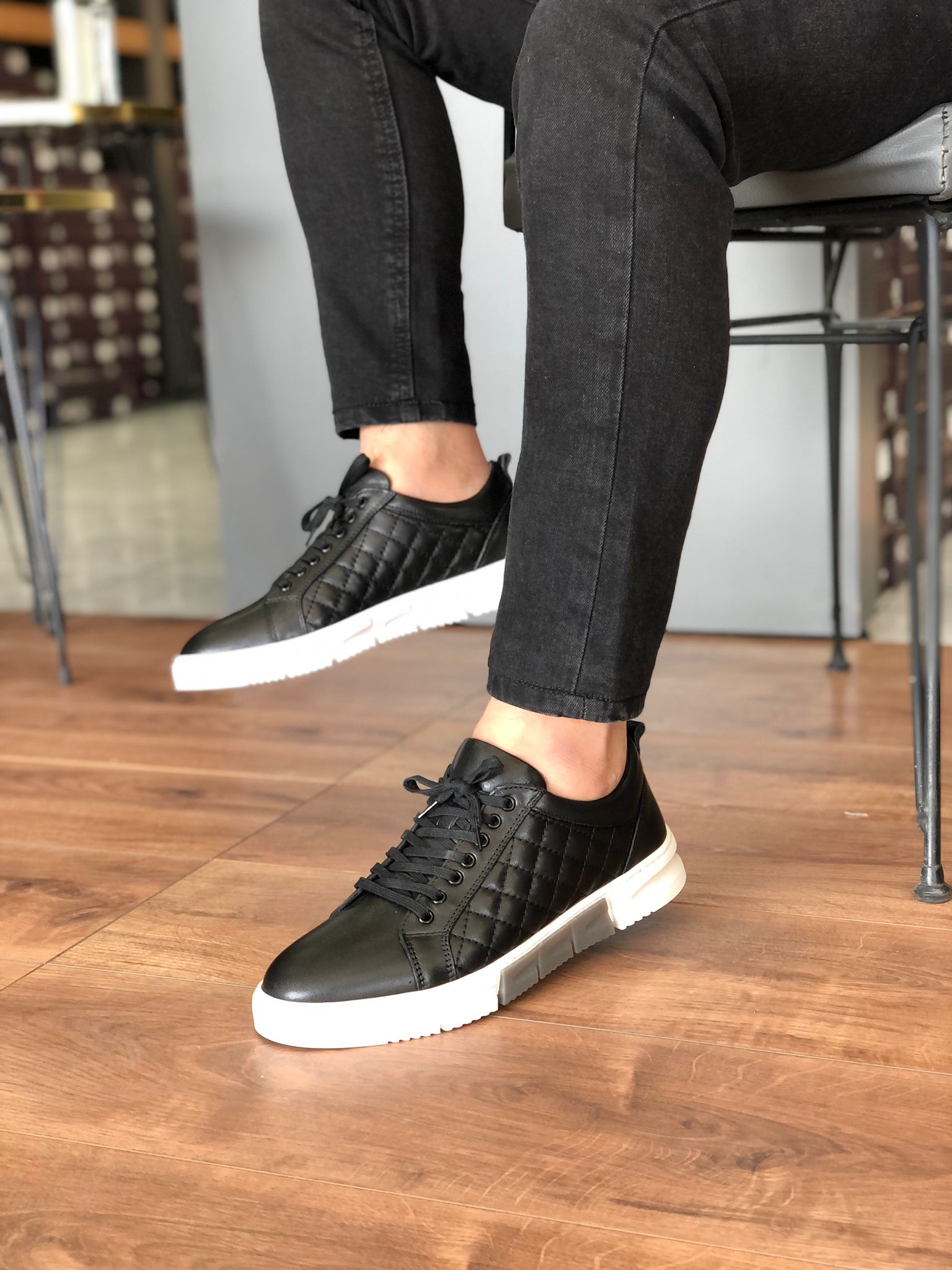 Erkek Siyah Sneakers HO 1177