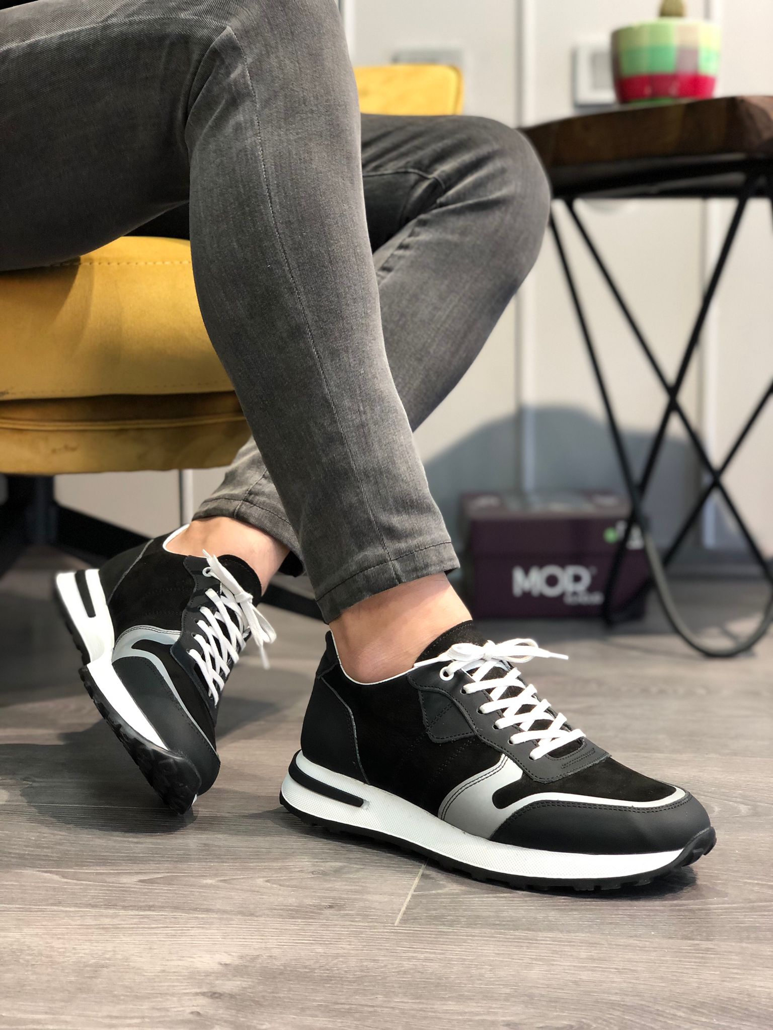 Erkek Siyah Sneakers RG 1604