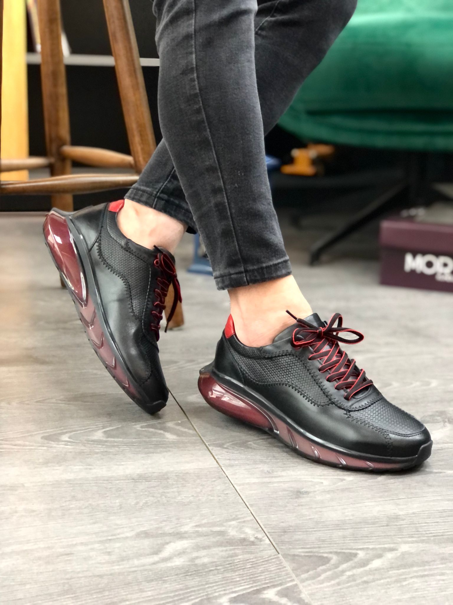 Erkek Siyah Sneakers RG 1496
